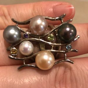 Pearl and Gemstone Ring